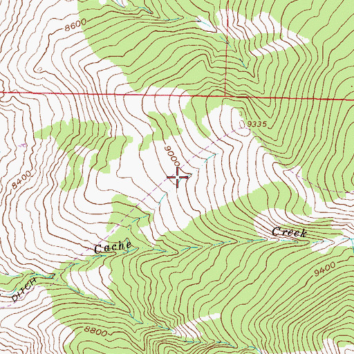 Topographic Map of Jouflas Spring Reservoir, CO