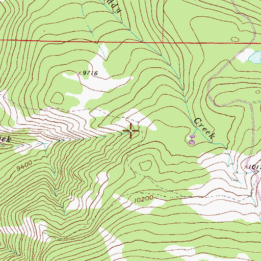 Topographic Map of James Spring Reservoir, CO