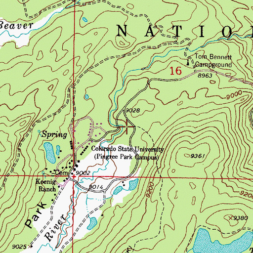 Topographic Map of Stormy Peaks Trailhead, CO