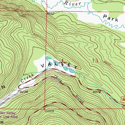 Topographic Map of Beaver Ponds Picnic Area, CO