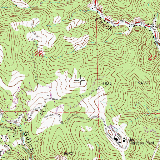 Topographic Map of Betasso Preserve, CO
