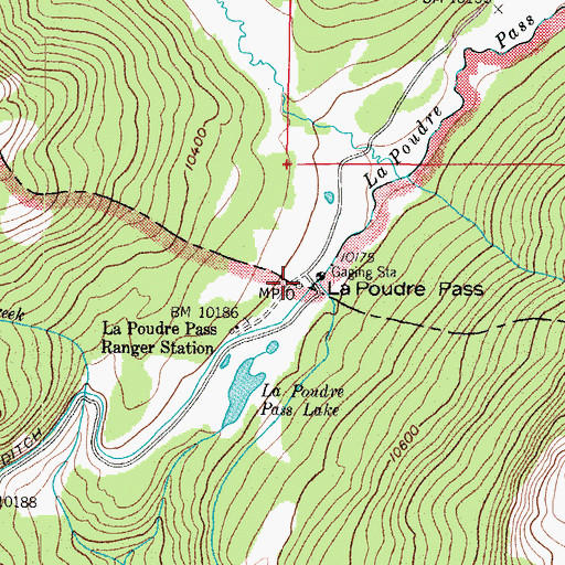 Topographic Map of Neota Trailhead, CO