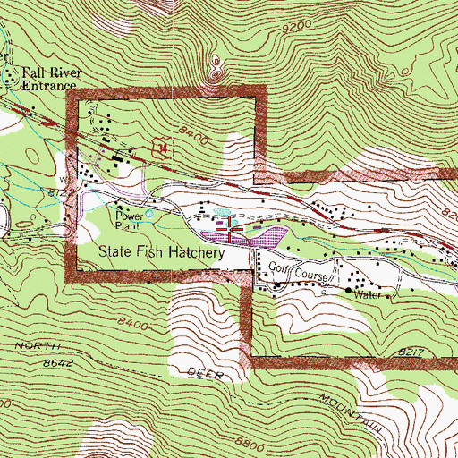 Topographic Map of Colorado State Fish Hatchery, CO