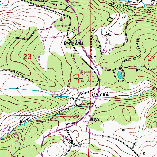 Topographic Map of Olive Ridge Campground, CO