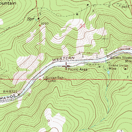 Topographic Map of Jumbo Mountain Picnic Area, CO