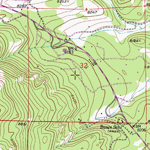 Topographic Map of Rock Ledge Park, CO