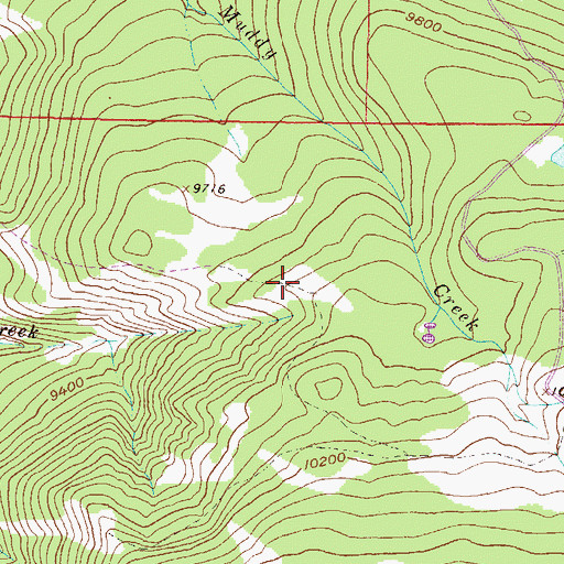 Topographic Map of Clark Spring Reservoir, CO