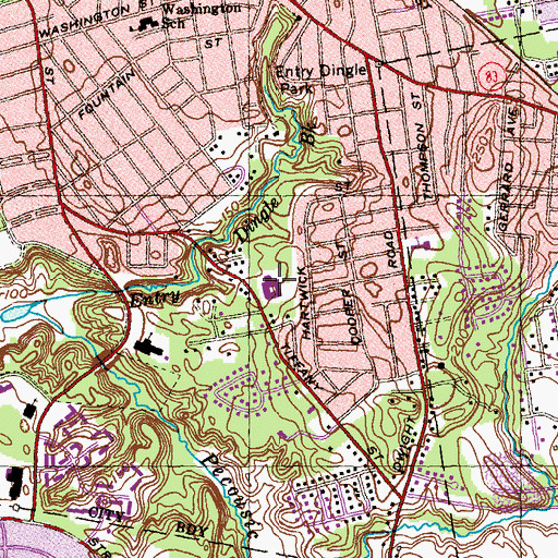 Topographic Map of Alice B Beal School, MA