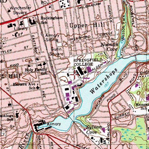 Topographic Map of Berry Field, MA