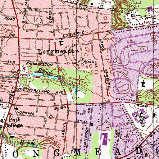 Topographic Map of Bliss Park, MA
