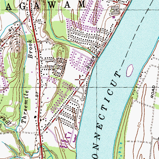 Topographic Map of Borgati Park, MA