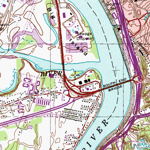 Topographic Map of Cohen Park, MA