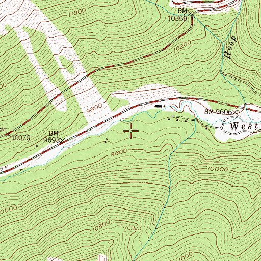Topographic Map of Mizpah Campground, CO