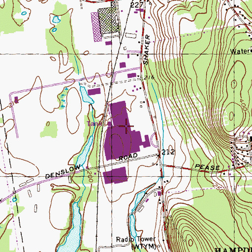 Topographic Map of East Longmeadow Industrial Park, MA