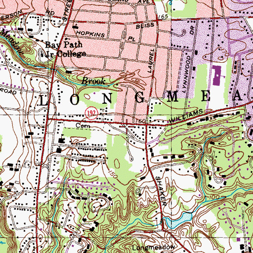 Topographic Map of East Park, MA