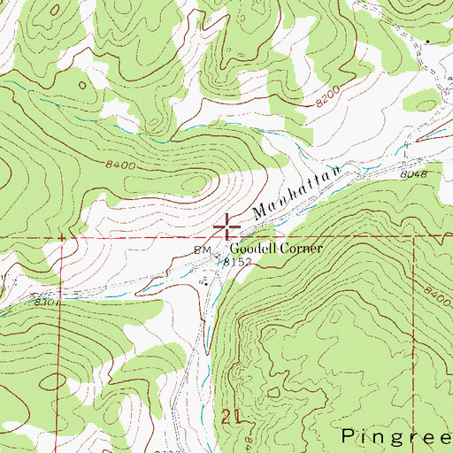 Topographic Map of Poudre Valley REA, CO