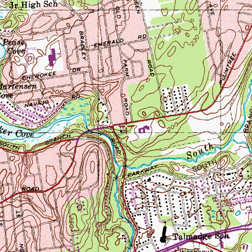 Topographic Map of Evangelical Covenant Church, MA