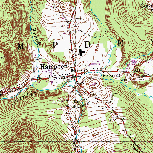 Topographic Map of Federated Community Church, MA