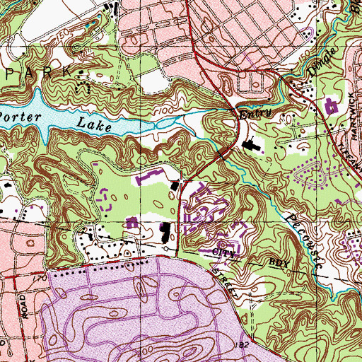 Topographic Map of First Unitarian Universalist Church, MA