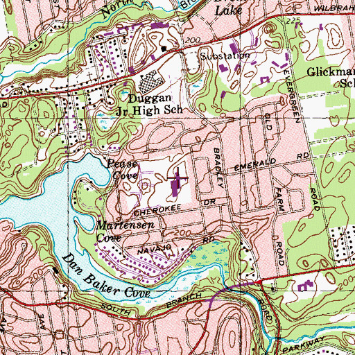 Topographic Map of Frank H Freedman School, MA