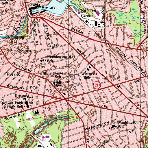 Topographic Map of Harvest Fellowship Church, MA