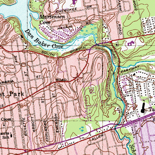 Topographic Map of Heritage Baptist Church, MA