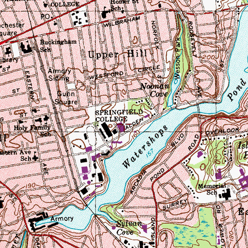 Topographic Map of Linkletter Natatorium, MA