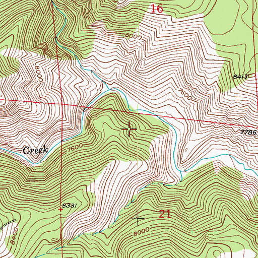 Topographic Map of Bright Trail, CO