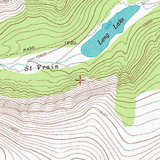 Topographic Map of Jean Lunning Trail, CO