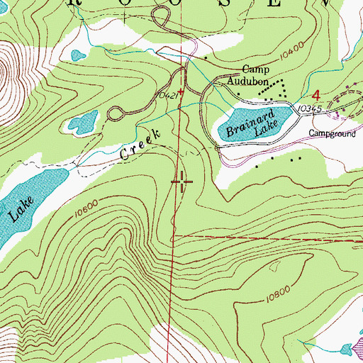 Topographic Map of Niwot Cut-Off Trail, CO
