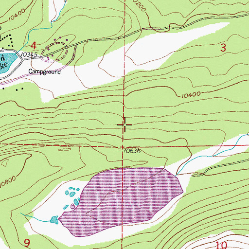 Topographic Map of Little Raven Trail, CO