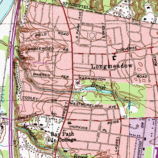 Topographic Map of Saint Andrews Episcopal Church, MA