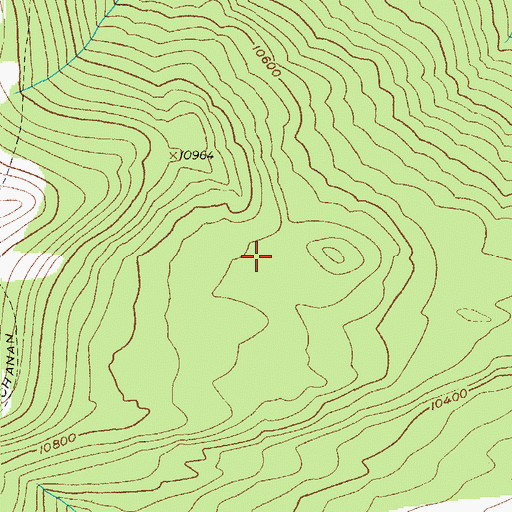Topographic Map of Mitchell Lake Trailhead, CO