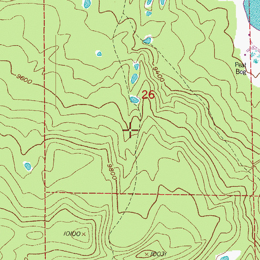 Topographic Map of Wapiti Trail, CO