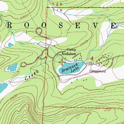 Topographic Map of Arickaree Picnic Area, CO