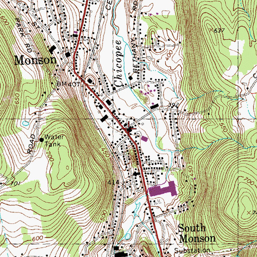 Topographic Map of Unitarian Universalist Church, MA
