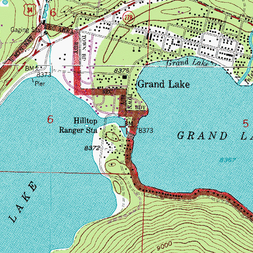 Topographic Map of Point Park Picnic Area, CO