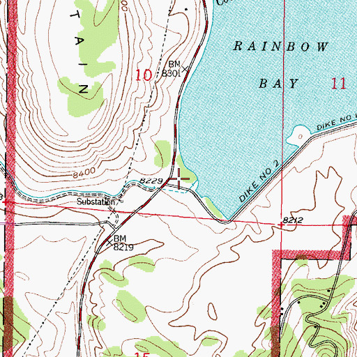 Topographic Map of Willow Creek Canal Picnic Area, CO