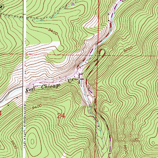 Topographic Map of Excelsior Picnic Ground, CO