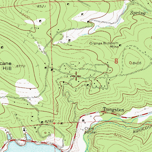 Topographic Map of Bonanza Mountain Estates, CO