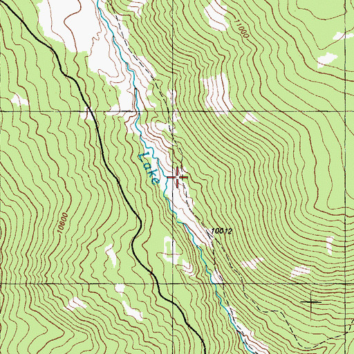 Topographic Map of Lake Fork National Recreation Trail, CO