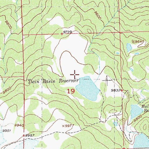 Topographic Map of Spring Bull Cow Camp, CO