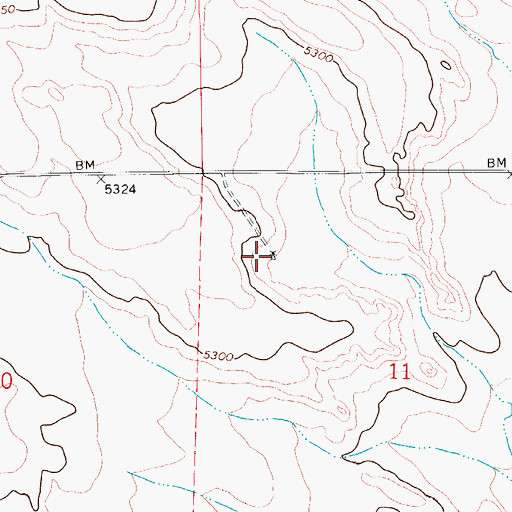 Topographic Map of Vivian Windmill, CO