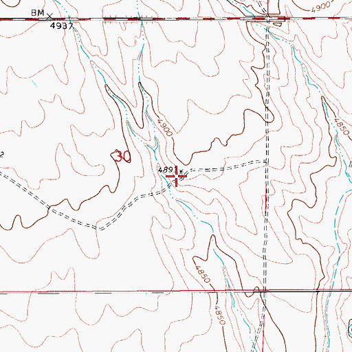 Topographic Map of Lee Windmill, CO