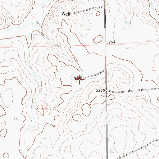 Topographic Map of Anderson Windmill, CO