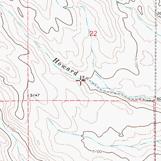 Topographic Map of Big Bend Windmill, CO