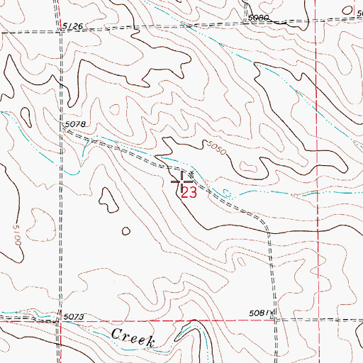 Topographic Map of Howard Windmill, CO