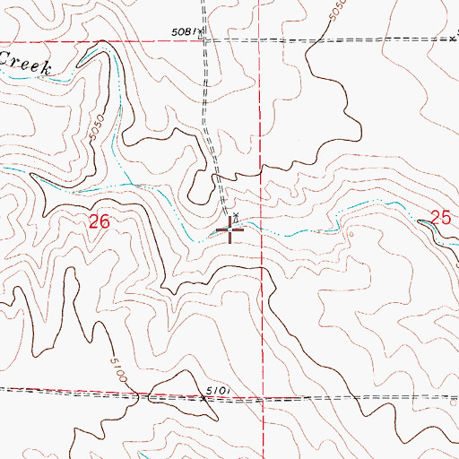 Topographic Map of Kaw Windmill, CO