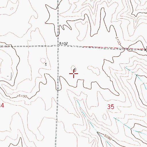 Topographic Map of Noble Windmill, CO
