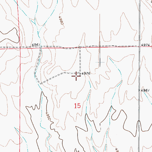 Topographic Map of Cayuse Windmill, CO